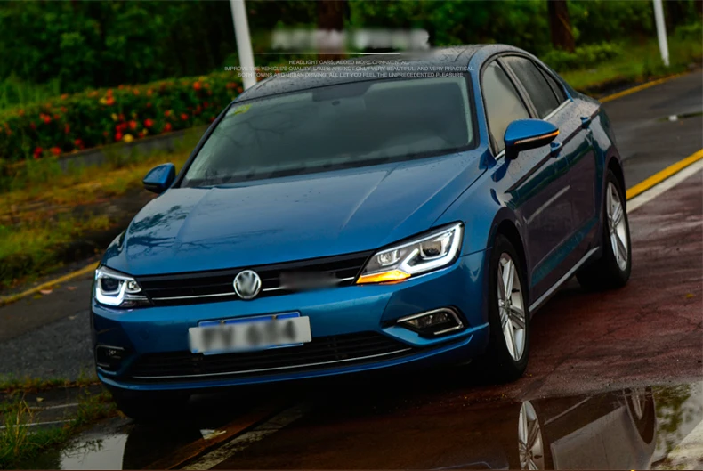 Ownsun Eagle Eyes светодиодный DRL Bi-xenon проектор линзы фары для VW Lamando