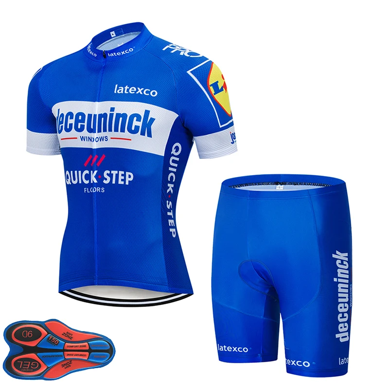 Командная футболка QUICKSTEP PRO для велоспорта, 9D гелевые велосипедные шорты, Костюм MTB Ropa Ciclismo, мужская летняя одежда для велоспорта