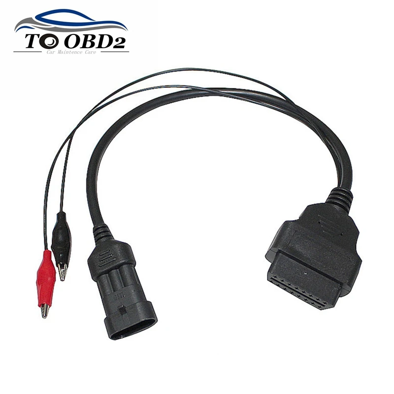 OBD OBD2 автомобильный кабель подходит для Fiat 3Pin к OBDII 16Pin Alfa Lancia DLC 3 Pin Male 16 Female