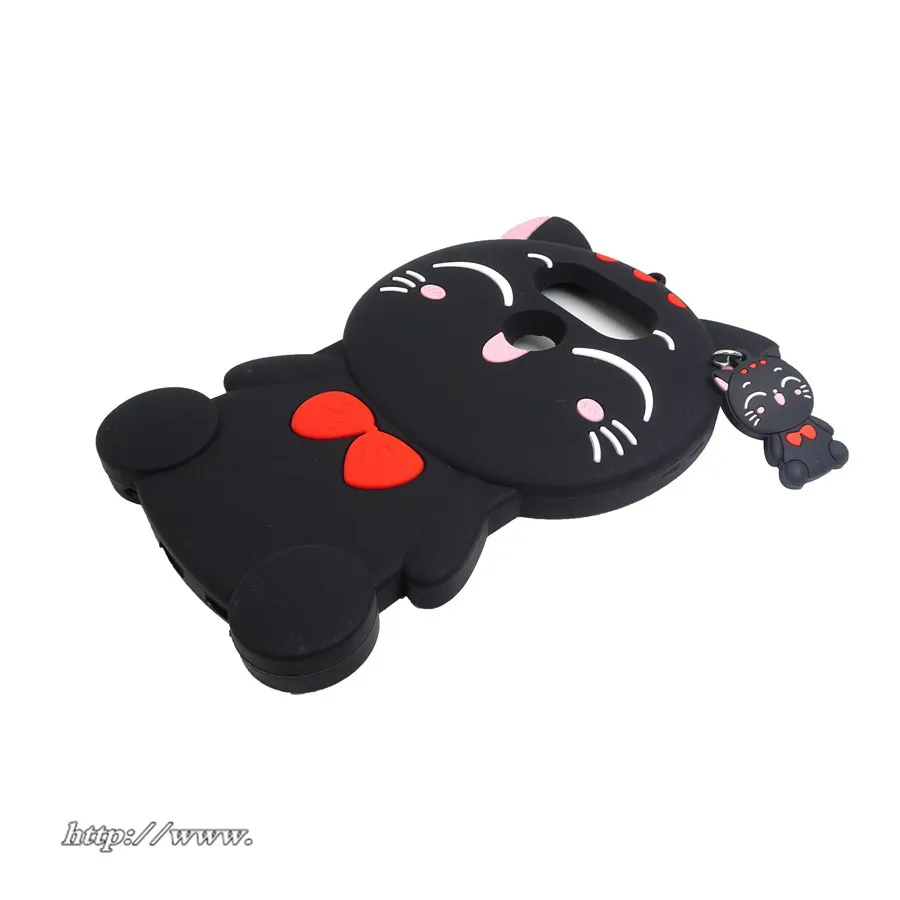 3D милые с изображением из мультфильма Lucky Cat Мягкий силиконовый чехол для lg v20