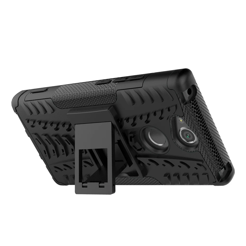 TPU + PC двойной протектор телефона чехол для sony E5 C6 C5 XA1 ультра XA2 Ultral удар стенд XZ1 XZ2