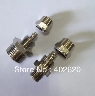 100 шт./лот бесплатная доставка 6 мм 3/8 резьбовое покрытие из латуни быстрый