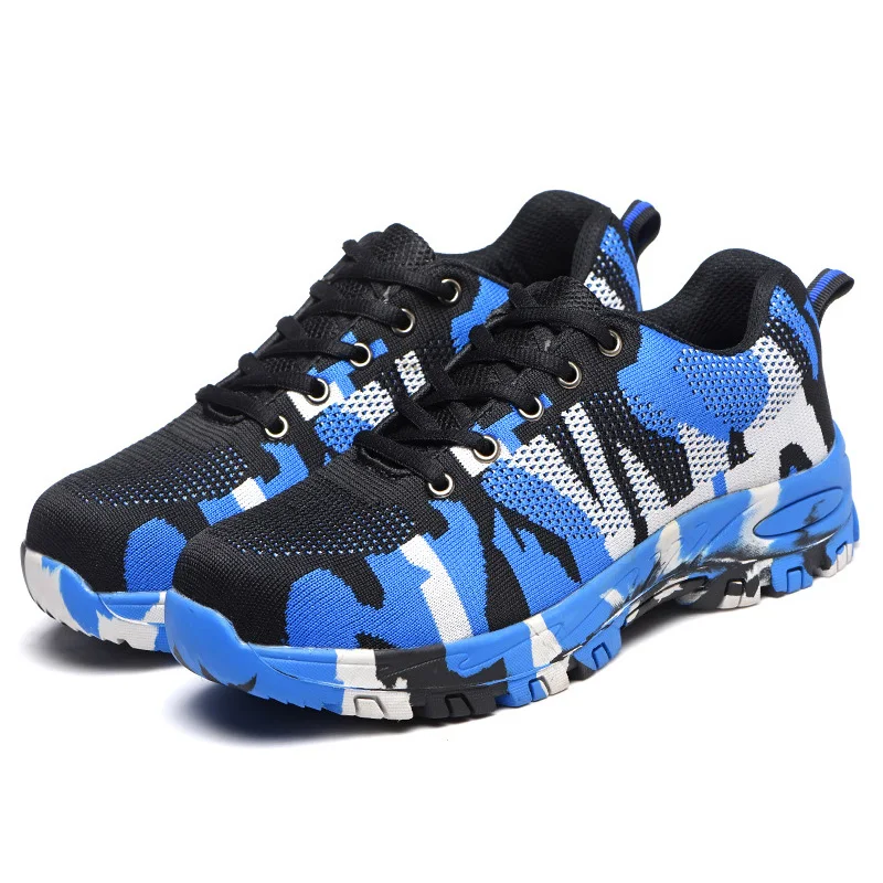 Рабочая безопасная обувь мужские ботинки рабочие со стальным носком с защитой от