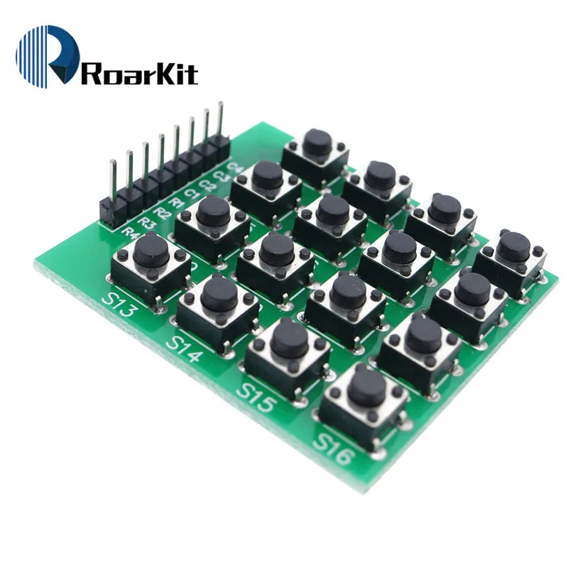 Бесплатная доставка модуль клавиатуры с 16 клавишной матрицей 4x4 для Arduino 4*4
