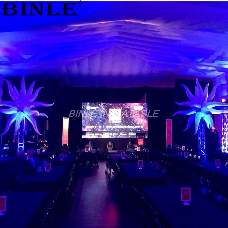 Гигантская 2.5mD multangular освещение сценическая светодиодная надувная звезда для