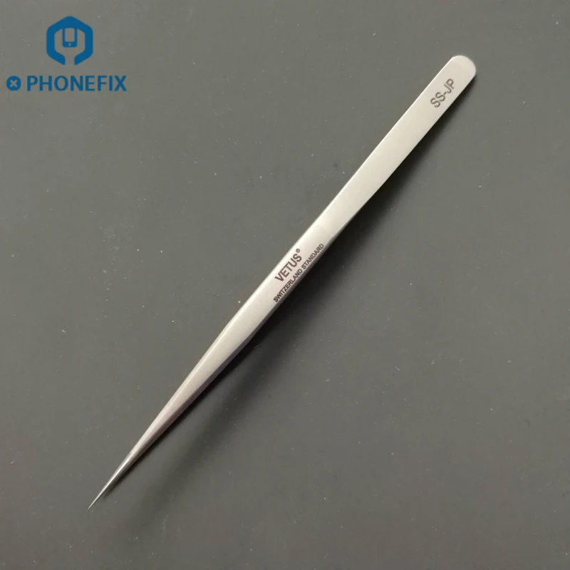PHONEFIX VETUS SS-JP высококачественный прецизионный Пинцет из нержавеющей стали для мобильного телефона PCB Перемычка провода ремонт