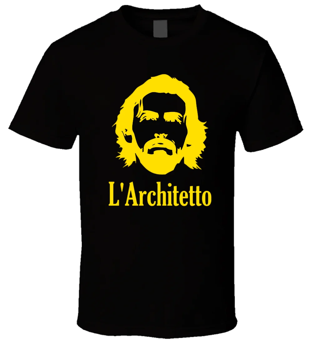 L'architetto Пирло 2 Новая горячая Распродажа Черный Для мужчин футболка хлопок