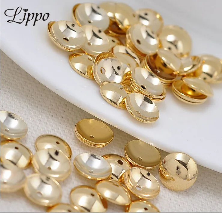 80 шт. 4 6 7 8 10 12 мм позолоченные бусины|bead caps|accessories diydiy jewerly |