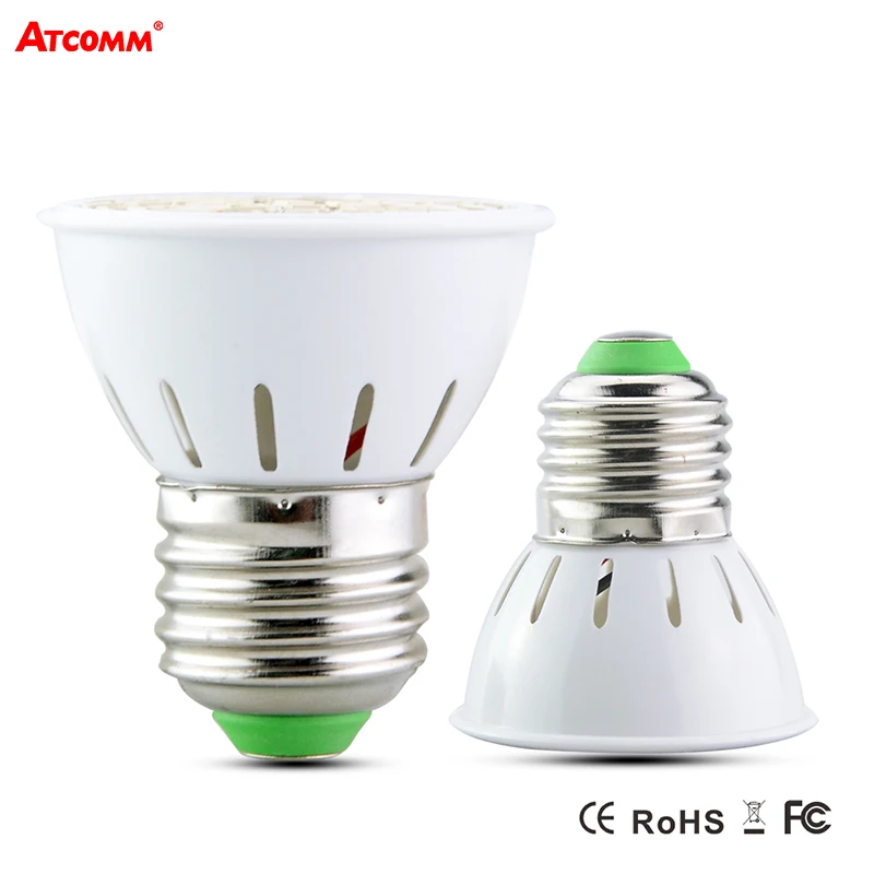 Полный спектр E27 светодиодный Grow Lights 15 W 220 V 40, красный+ синий 20 светодиодный s светодиод лампочки подсветка для растений в помещении DIY гидропоники цветок
