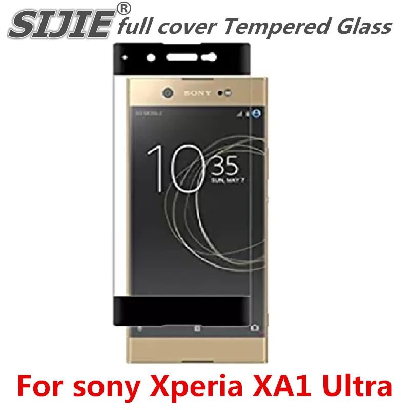 Полное покрытие из закаленного стекла для sony Xperia XA1 ультра подходящий защитный