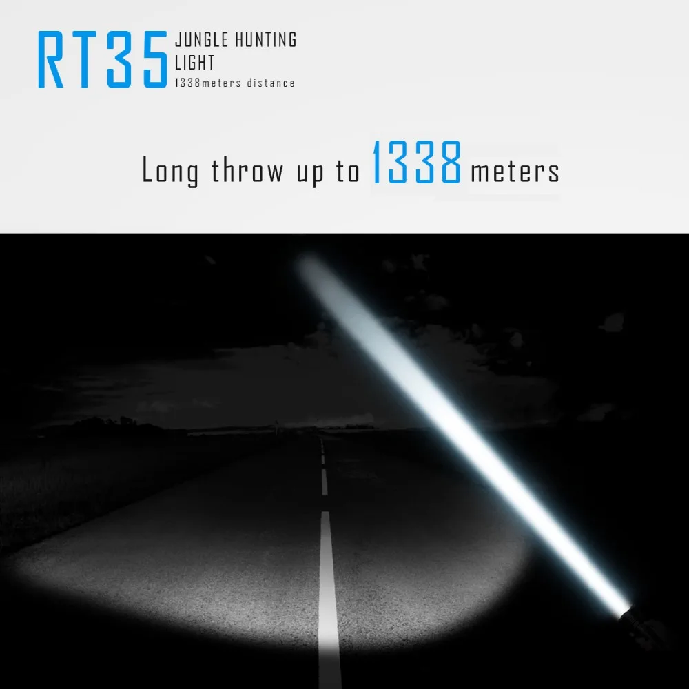 1 шт. Imalent RT35 Cree XHP35 Hi 2350 люмен светодиодный фонарик с USB зарядным фонариком для 4 шт. 18650 батареи