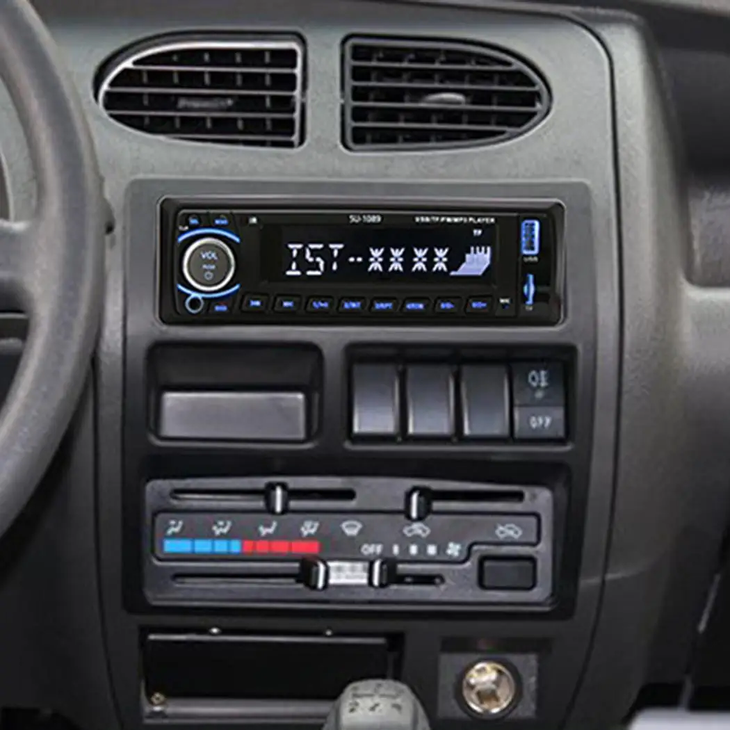 ЖК-цифровой дисплей Автомобильный Радио Bluetooth MP3 87 5 M-108 M USB 2 0 плеер WMA WAV