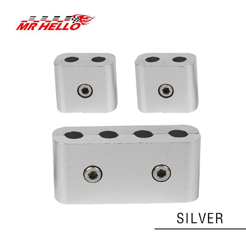 silver 3 шт. JDM SPW пароль автомобиля Свеча зажигания электрический провод зажимной сепаратор линии зажигания кабельный зажим Авто украшения - Цвет: silver
