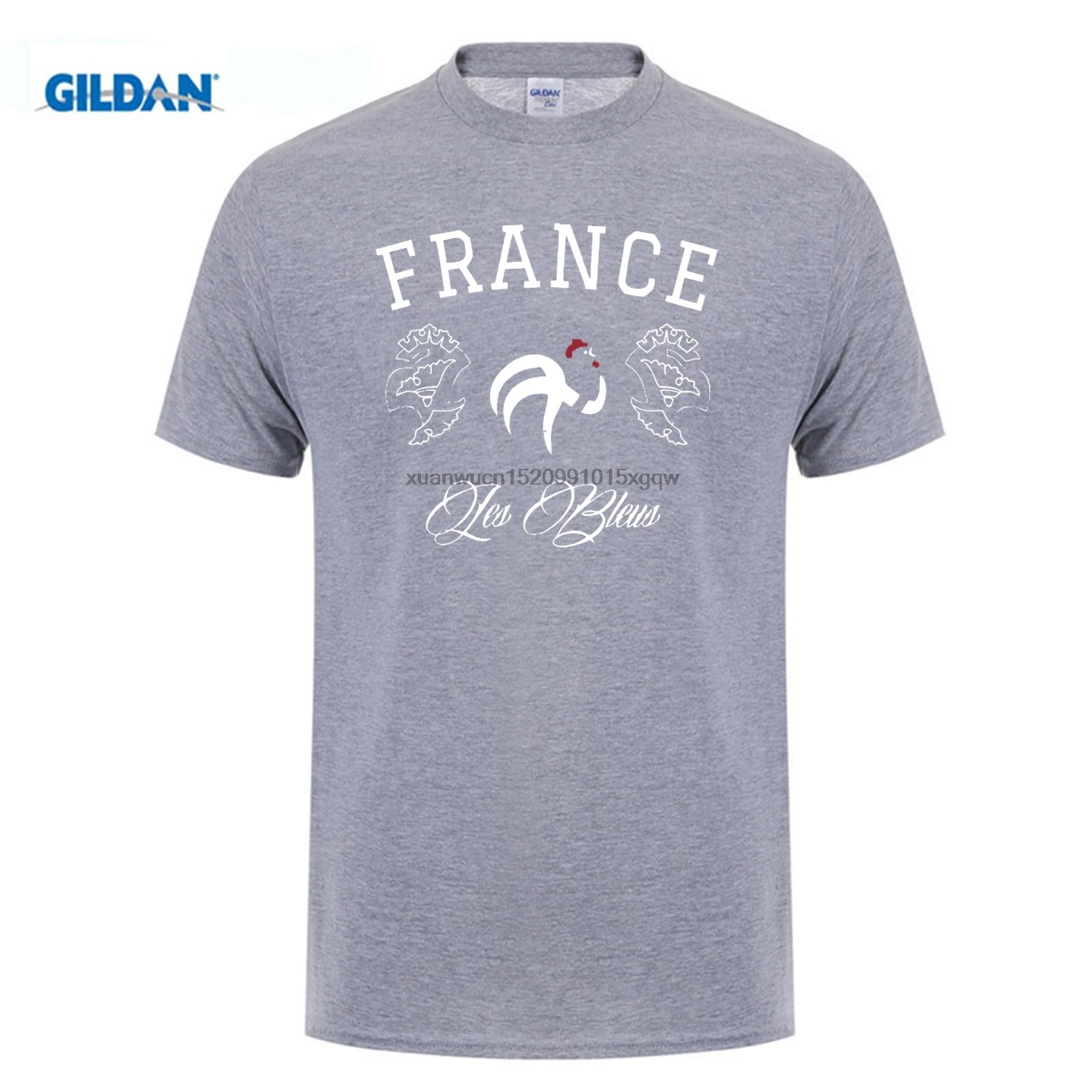GILDAN мужская летняя футболка с круглым вырезом модная французская сборная