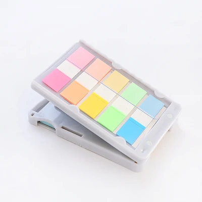grey Многофункциональный книжный зажим мини-Блокнот N Times Sticky Notes School Supply Bookmark Post It Label стикер для канцелярских товаров - Цвет: grey