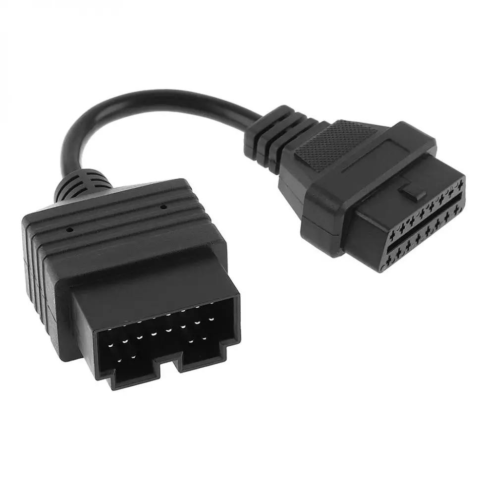 20 см пластиковый OBD-II разъем 20 Pin мужской на 16 женских с кабелем-удлинителем 8 см для Kia 20 Pin.