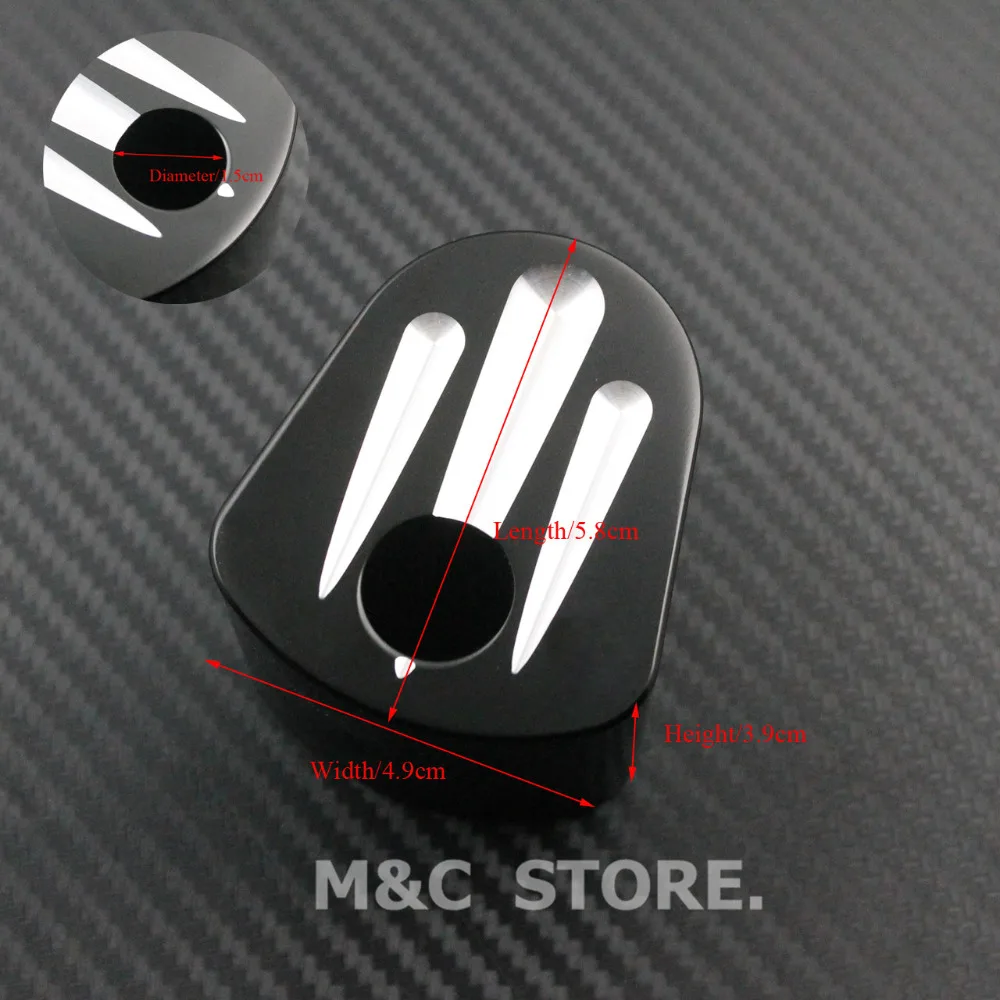 Мотоциклетный переключатель зажигания Крышка резки Черный для Harley Touring Road Glide Street