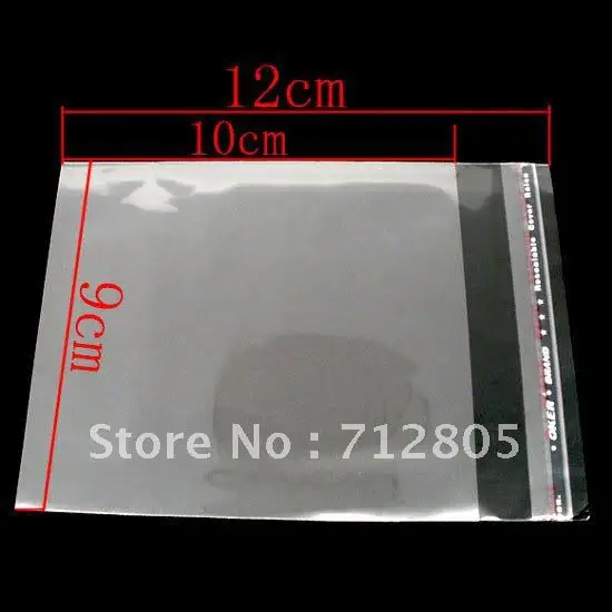 WWholesale 1000pcs/lot 12x9cm BOPP Bag PP Packing Clear Self Adhesive Seal Plastic Bags Free Shipping |