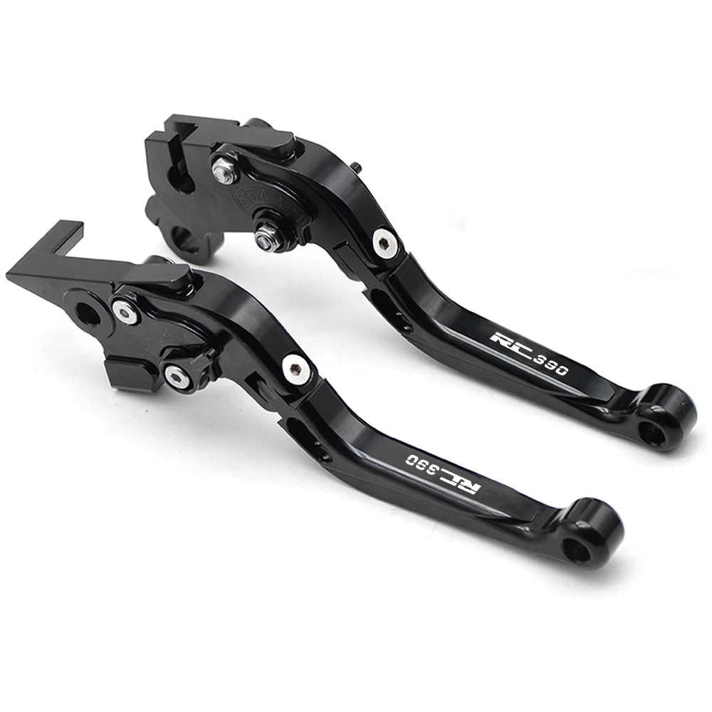 CNC алюминиевый мотоцикл сцепные рычаги складной выдвижной для KTM RC 390 RC390 2013 390 Duke 390 - Цвет: B black