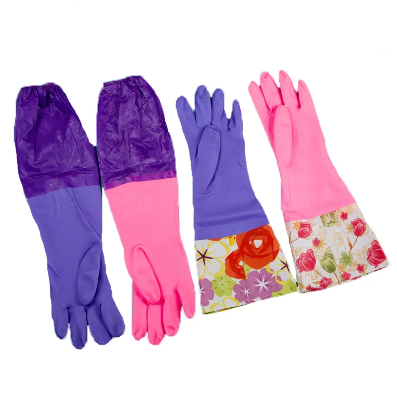 1 пара водонепроницаемые перчатки для мытья посуды на резинке|Бытовые перчатки| |