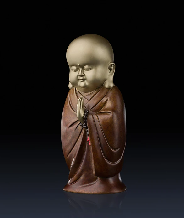 

Unique # Buddhism statue # office home efficacious protective Talisman House Protection # Zen master Buddha Brass Decoration