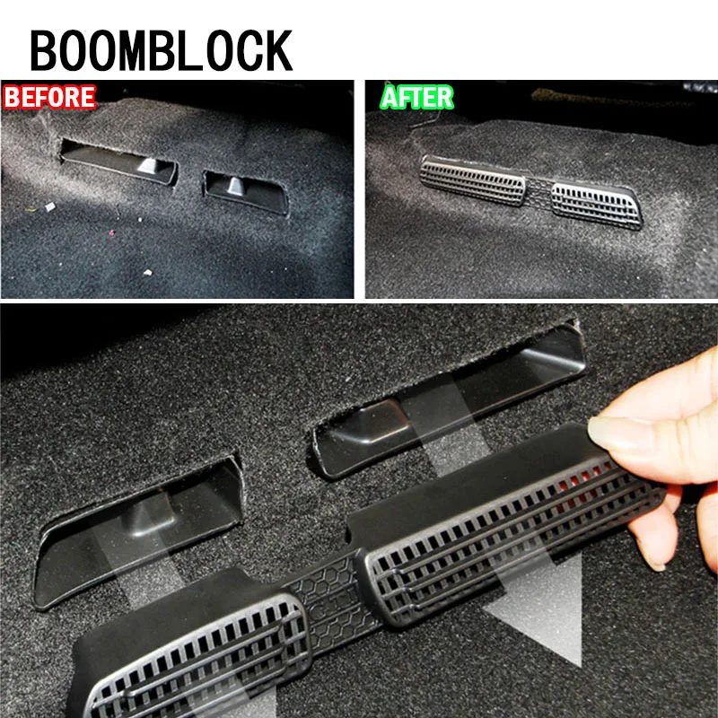 BOOMBLOCK 2 шт./компл. автомобильные Чехлы отделка воздуховыпускные Углеродные