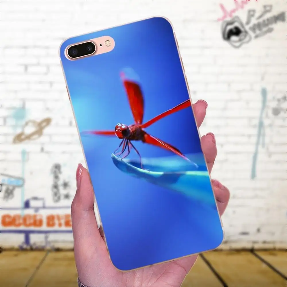 Весна Стрекоза животное мягкий чехол для Galaxy A3 A5 A7 On5 On7 2015 2016 2017 Grand Alpha G850 Core2 Prime S2