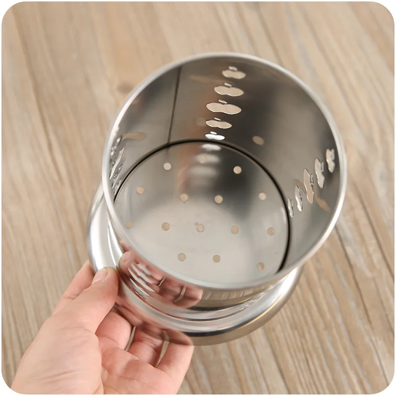 Кухонный Органайзер из нержавеющей стали контейнер для хранения посуды палочки