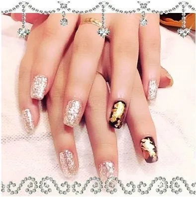 12 шт. золотистые/Серебристые/медные коробки|nail art|copper foil artgold nail art |