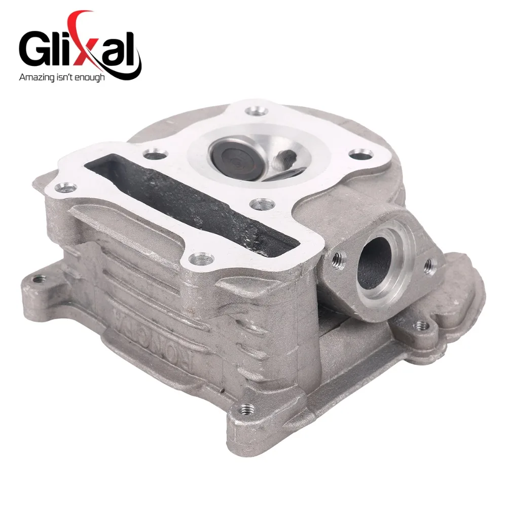 Glixal GY6 72cc 80cc 47 мм Головка блока цилиндров в сборе для 139QMB 139QMA Roketa Qingqi ZNEN Скутер мопед ATV(клапан 69 мм