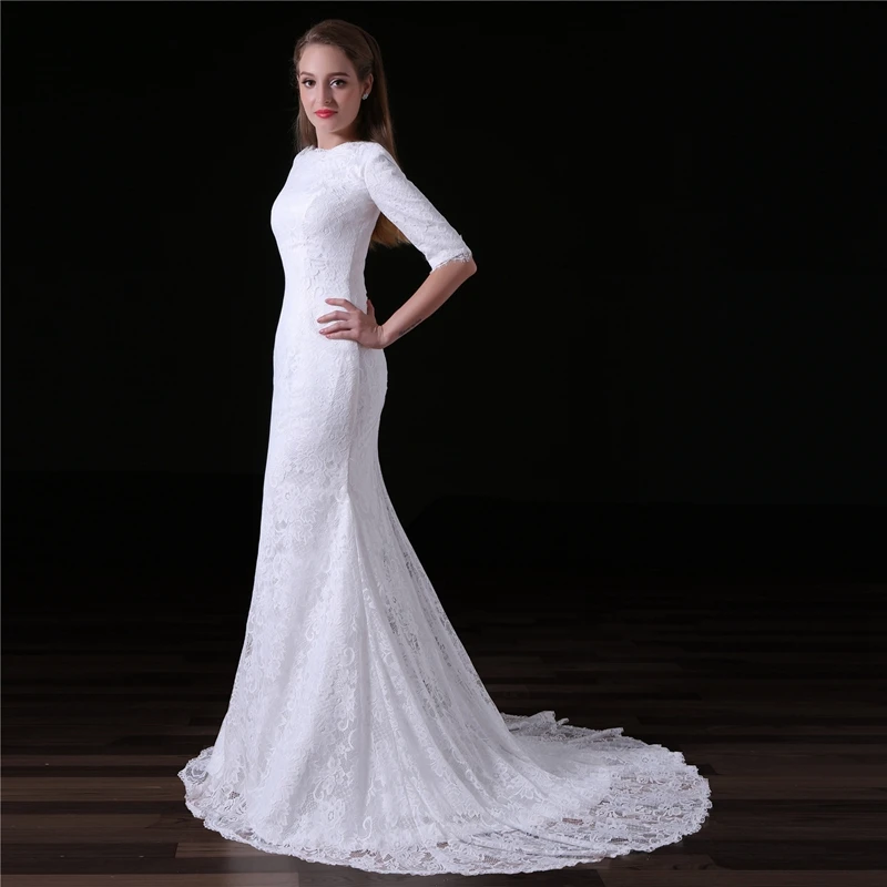 

New Arrival White Wedding dresses Mermaid 2021 Bridal dress Plus size robe de mariee Wedding gown vestidos de novia