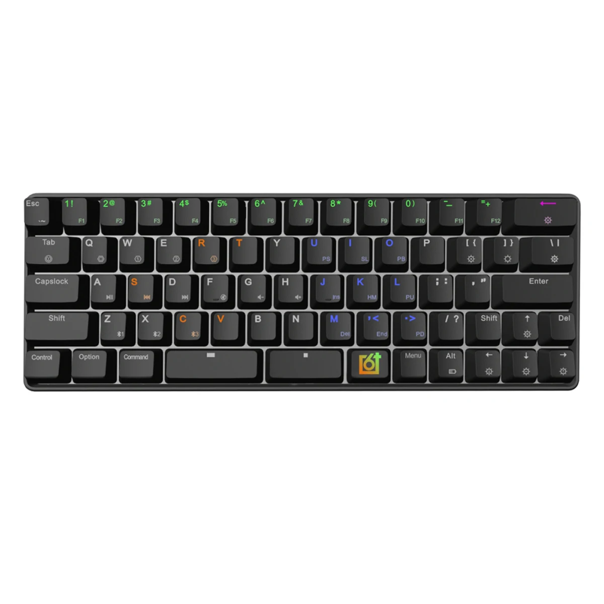 Gateron оптический переключатель GK66 USB-C Проводная сплит-Spacebar Горячая-swappable RGB Механическая игровая клавиатура