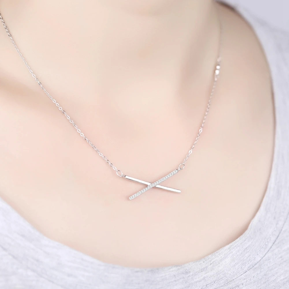 Женское Ожерелье из чистого серебра 925 пробы модные ювелирные изделия