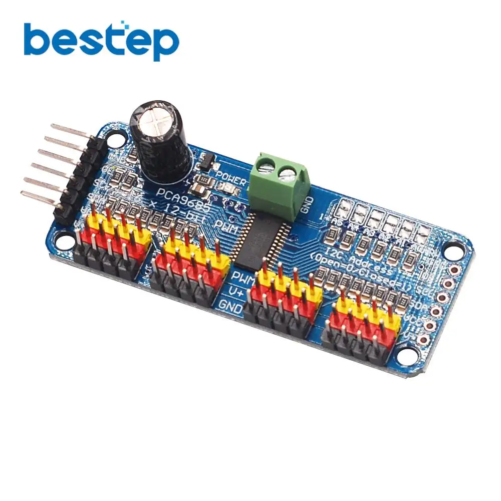 16 канальный 12 битный PWM/Servo Driver I2C интерфейс PCA9685 для arduino или Raspberry pi щит модуль servo