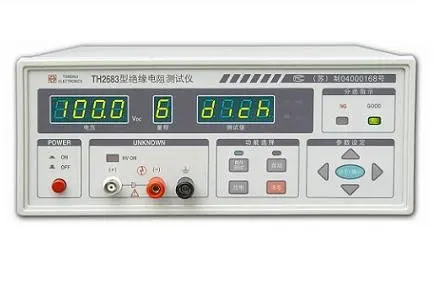 

TONGHUI TH2683 105-1013 ohms 10-1kV(10stalls) Intelligent Digital Insulation Resistance Tester
