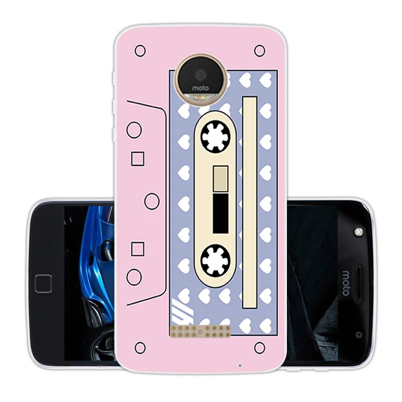 Мягкий Тонкий силиконовый чехол для Motorola Moto Z Play X 4 XT 1635-03 XT1635 Pink |