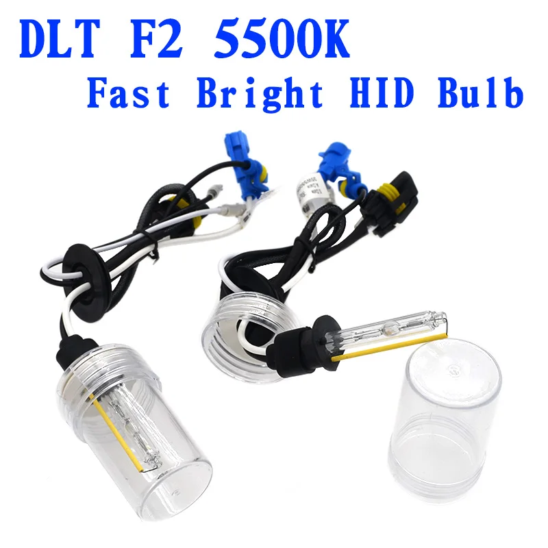 Ксеноновая лампа SKYJOYCE 1 пара 12 В 35 Вт 55 быстрая и яркая DLT F2 HID 5500K H1 H3 H7 H11 9005 9006 9012 D2H