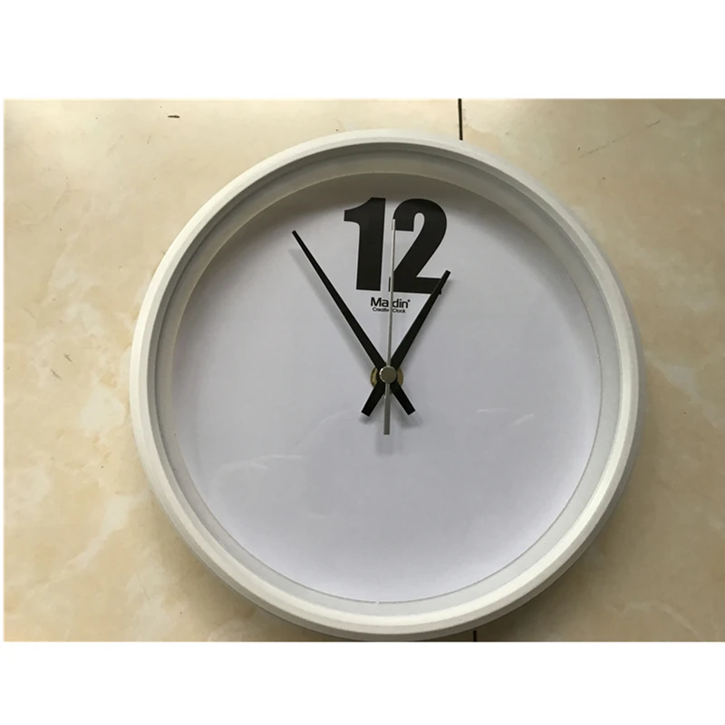 Maidin Classic Simplicity Modern design Digital Wall Clock Silence Quartz Sweep movement Safety for Bedroom Home Decor 30cm12'' | Дом и