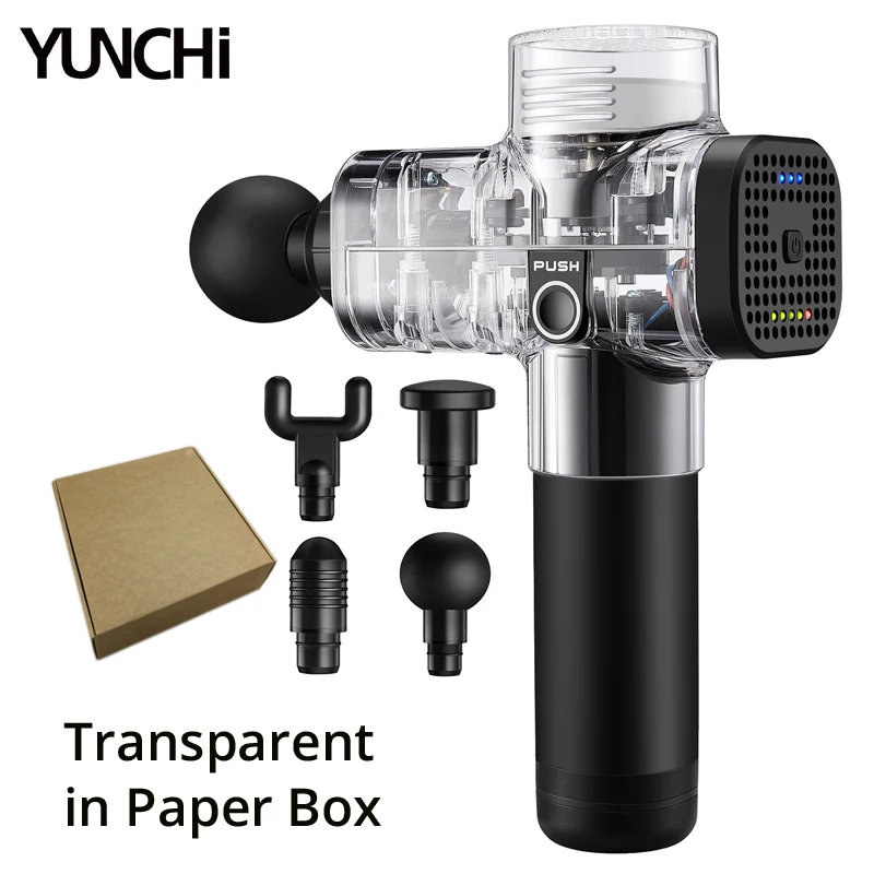 Crystal in Paper Box Массаж мышц пистолет мышц Массажер боль в мышцах Управление после того, как для тренировок и упражнений расслабления тела для похудения и формирования облегчение боли - Цвет: Crystal in Paper Box