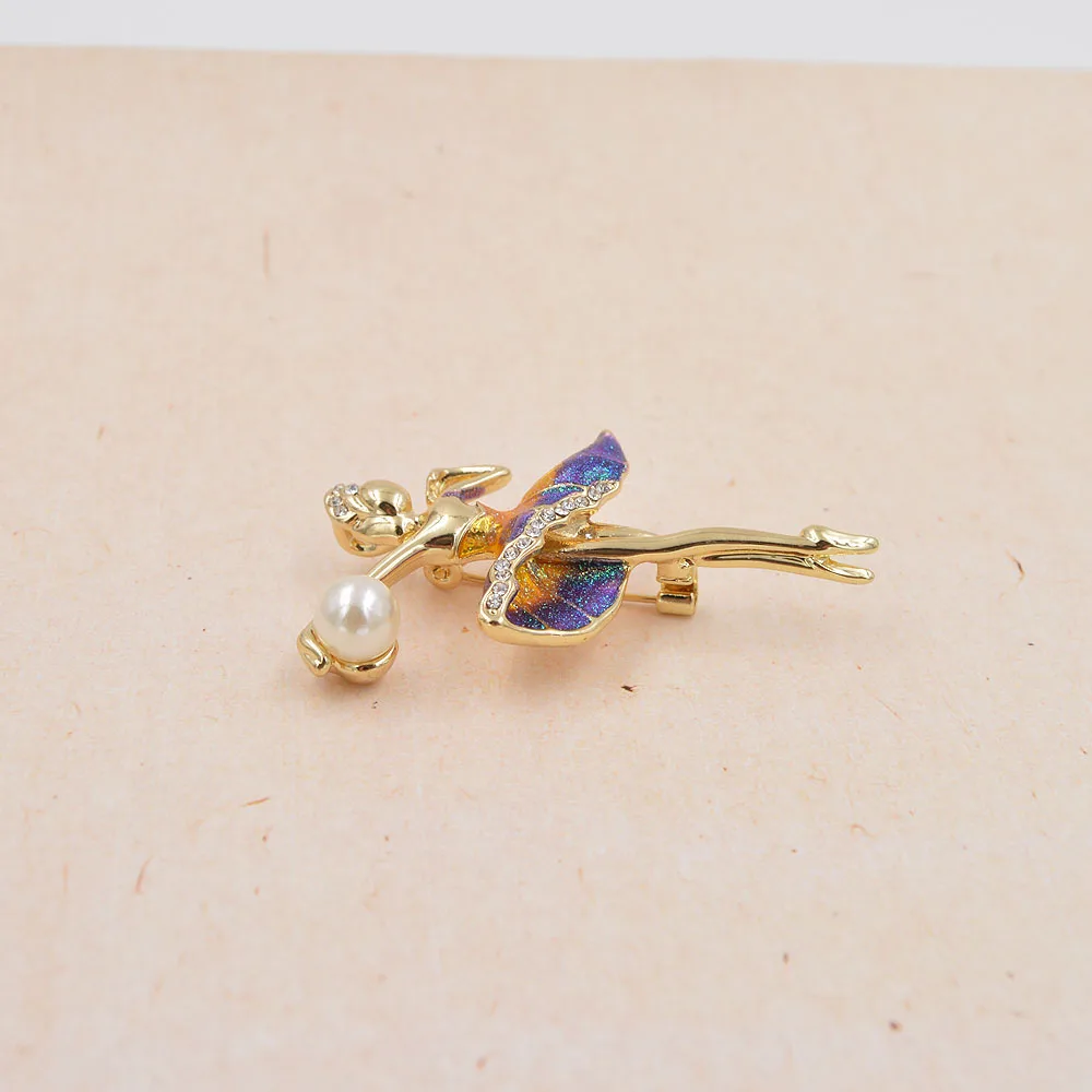 Gymnastics Girl Brooches for Women Cute Enamel Ballet Dancing Pin Bijouterie Corsage Fashion Jewelry | Украшения и аксессуары