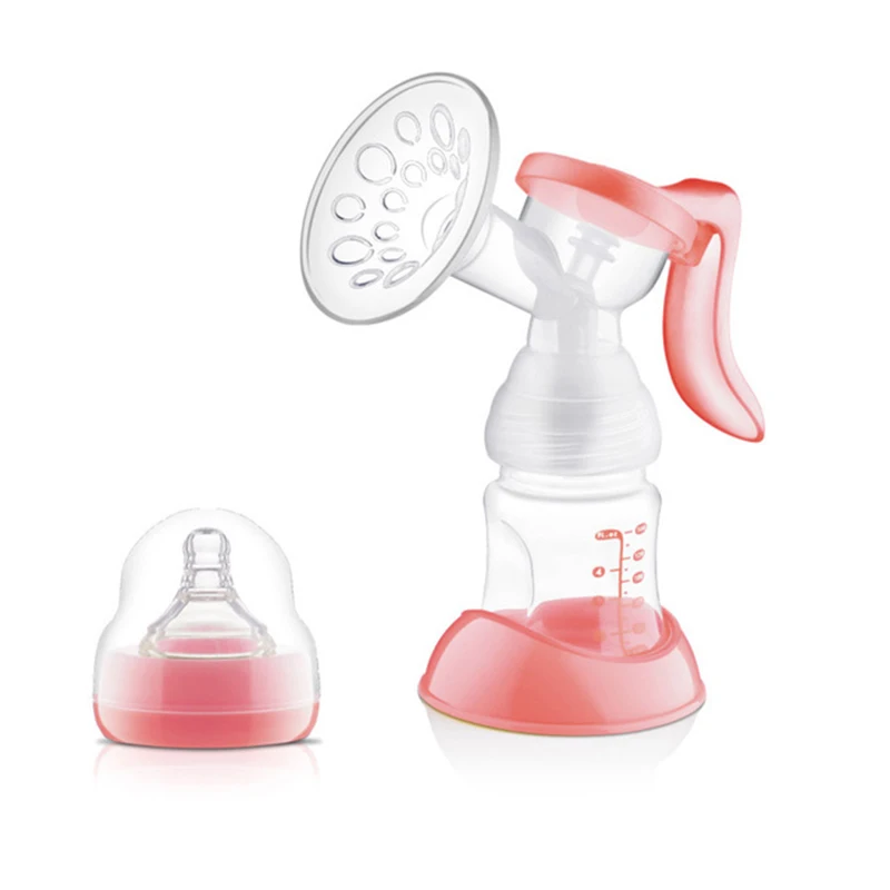 Manual Breast Feeding Pump Original Milk Silicon PP BPA Free + Nipple Strong Attraction Bottles TY0382|Молокоотсосы| |