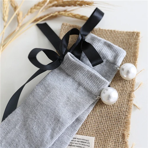 Детские носки для девочек Лидер продаж модные маленьких с бантом и жемчугом