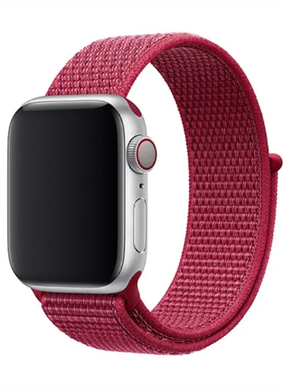 Новая нейлоновая петля ремешок для Apple Watch 4 цветной спортивный сменный ремешок для iWatch Series 1 2 3 4 ремешок для часов 38 мм 40 мм 42 мм 44 мм - Цвет ремешка: NEW China Red