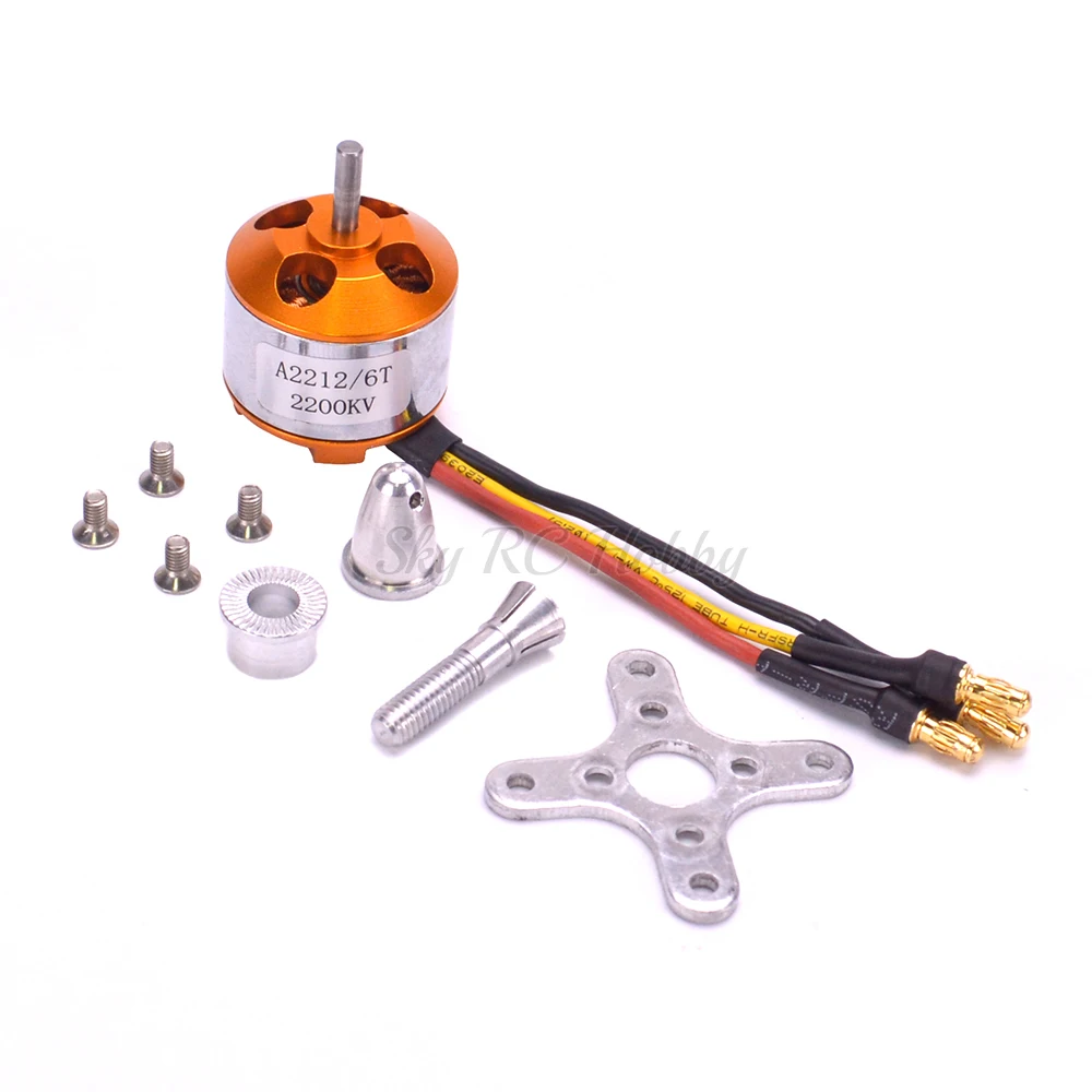A2212 2212 2200KV бесщеточный двигатель 30A ESC крепление двигателя 6035 пропеллер SG90 9G микро сервопривод для RC вертолет с фиксированным крылом