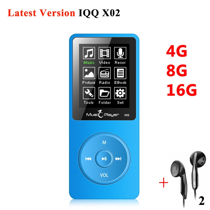 Мини MP3 с наушниками eBook экран x02 mp 3 плеер радио hifi динамик MP воспроизводитель mp3 4
