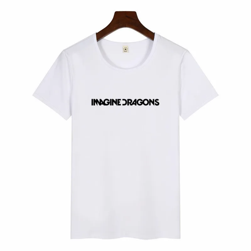 Summer Female Imagine Dragons Korean Style TShirt O-neck Hipster ShortSleeve Tops Unisex Streetwear Graphic Tees Women Harajuku