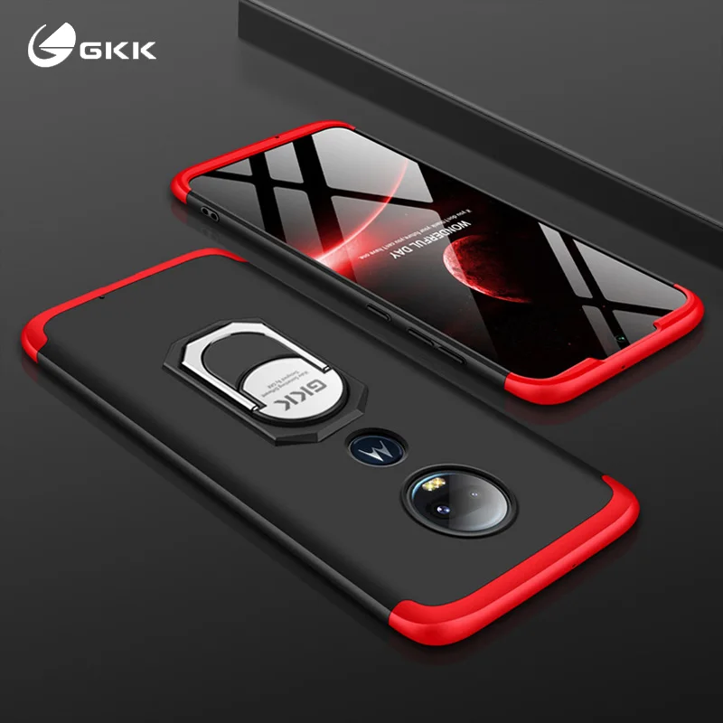 Чехол для Motorola Moto G7 Plus, роскошный защитный чехол с магнитным кольцом, противоударный чехол для MOTO G5s Plus G7 G6