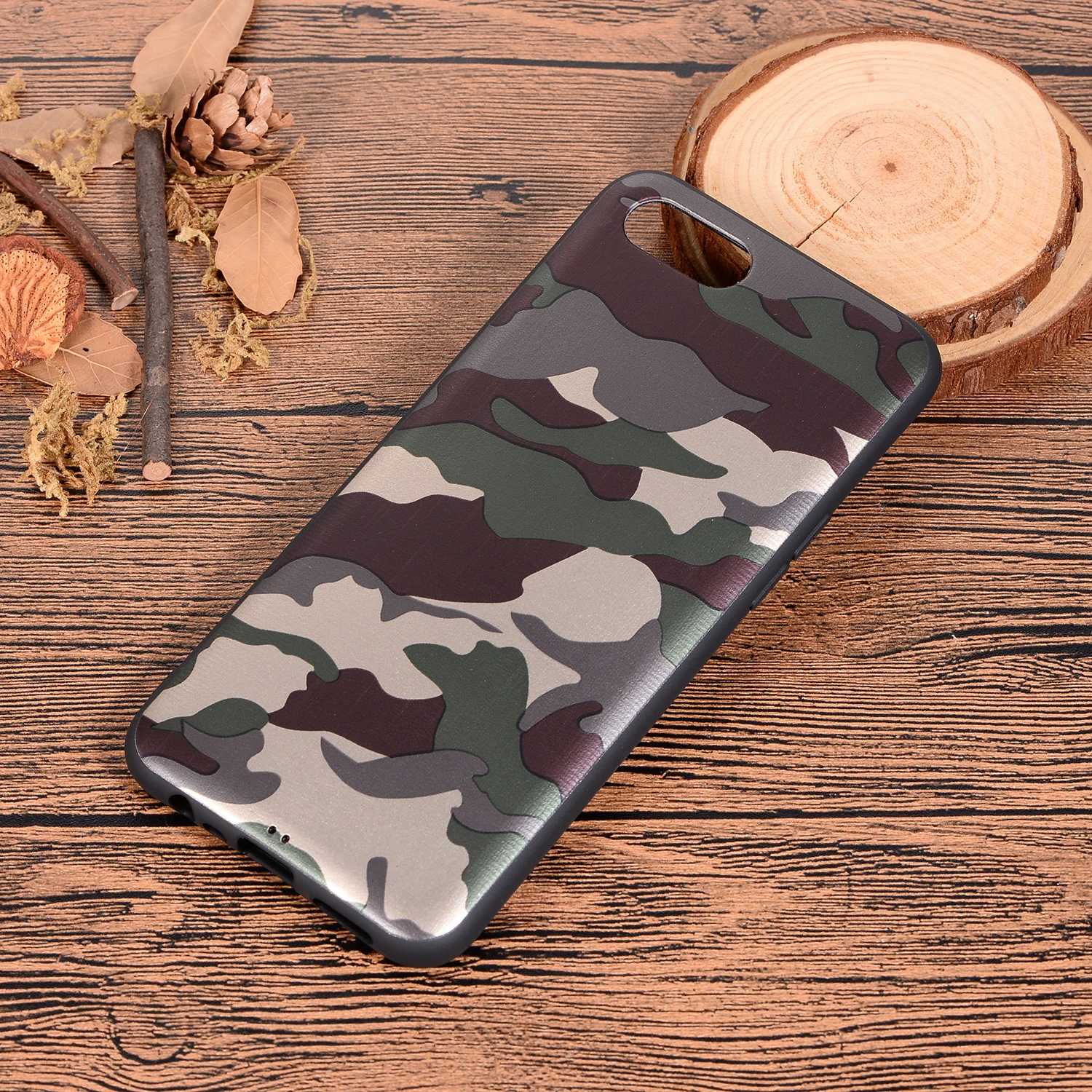 Camouflage Pattern Phone Case For Oppo Realme C2 Coque Green Soft TPU Silicone Back Cover Army Camo Etui Bag |