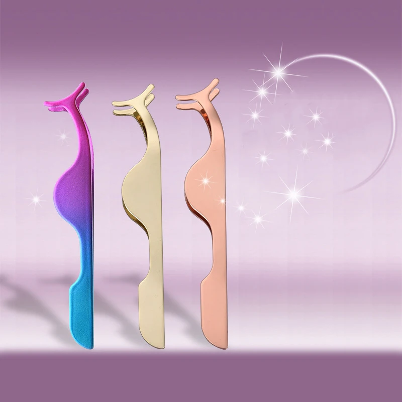 1 шт. Pro Нержавеющая сталь щипцы для завивки ресниц насадка аппликатор Пинцет