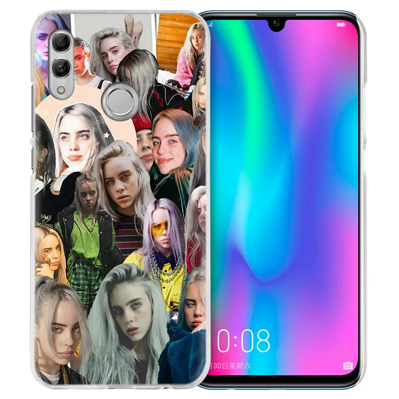 Чехол Billie Eilish Music Singer для Huawei Honor 8X Y9 9 10 Lite Play 8C 8S 8A Pro V20 20i 10i Y6 Y7 жесткий чехол для телефона из ПК